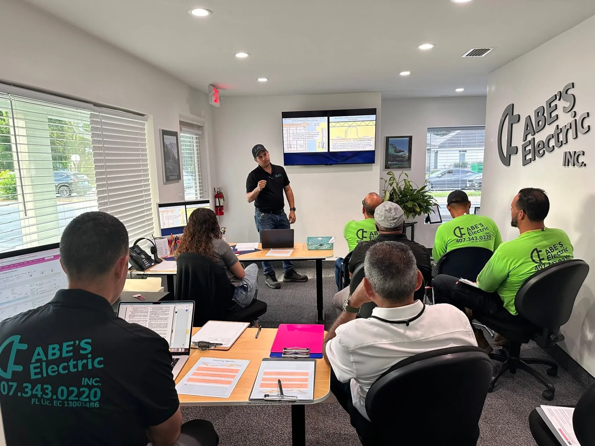 The ABE'S Electric team in Kissimmee, Florida