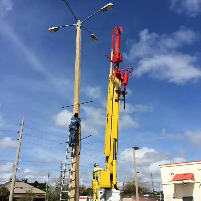 Parking lot lighting installed by ABE'S Electric in Central Florida